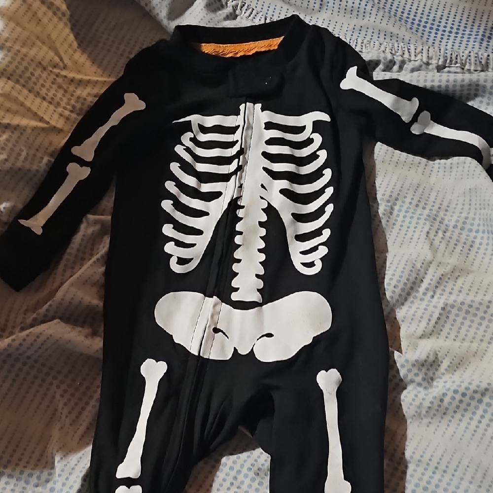 Skeleton Print Kids One Piece ✨️